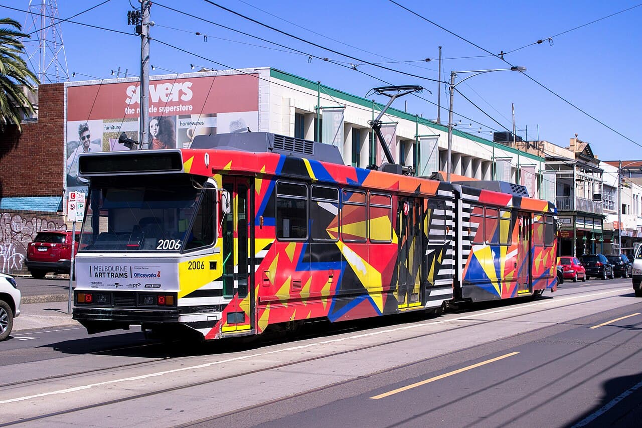 Sydney Road, Brunswick — Route 19 tram corridor through inner-north independent retail and café strip