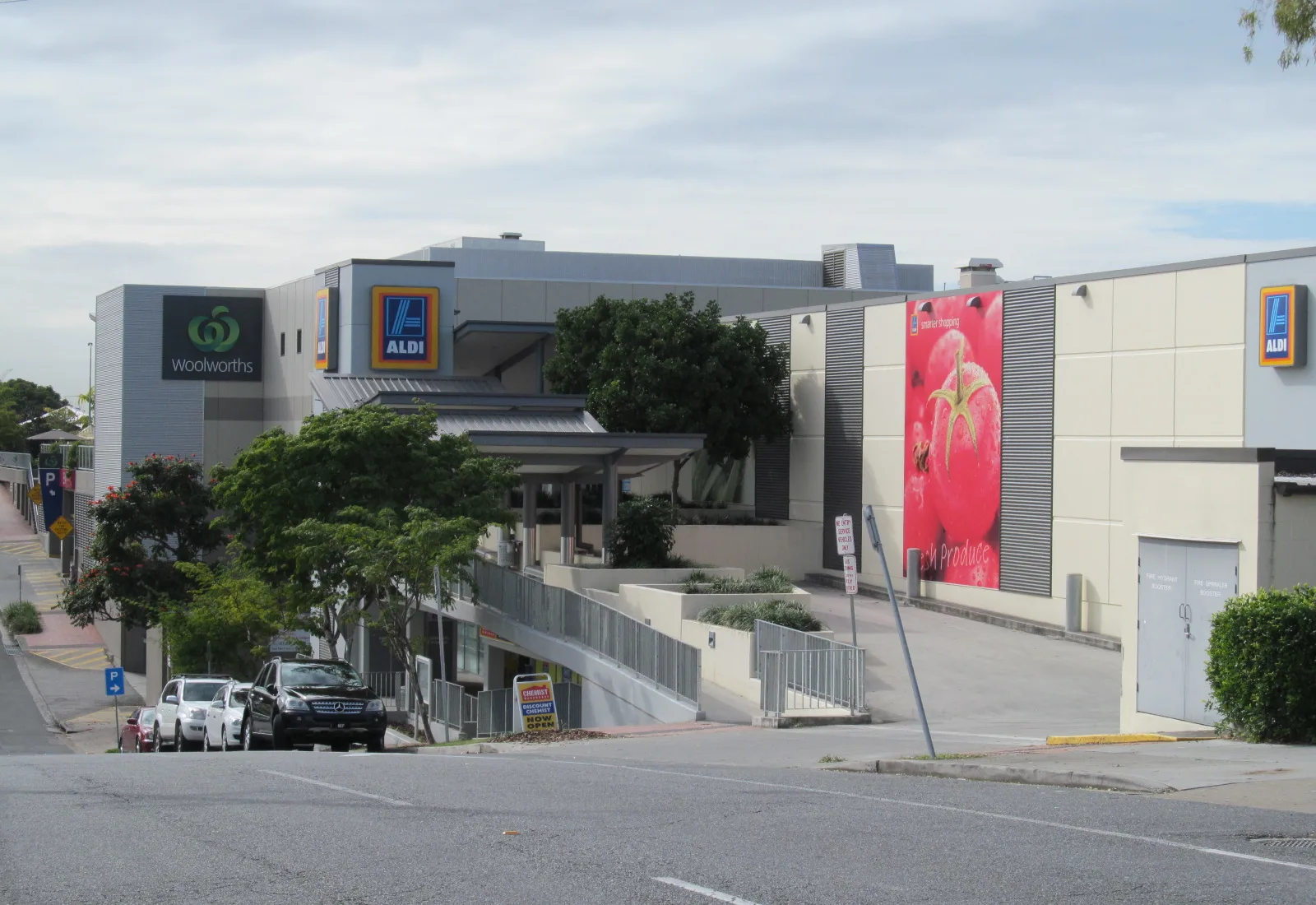 Village shops on Harry Street at Ashgrove, the affluent leafy inner-northern Brisbane suburb