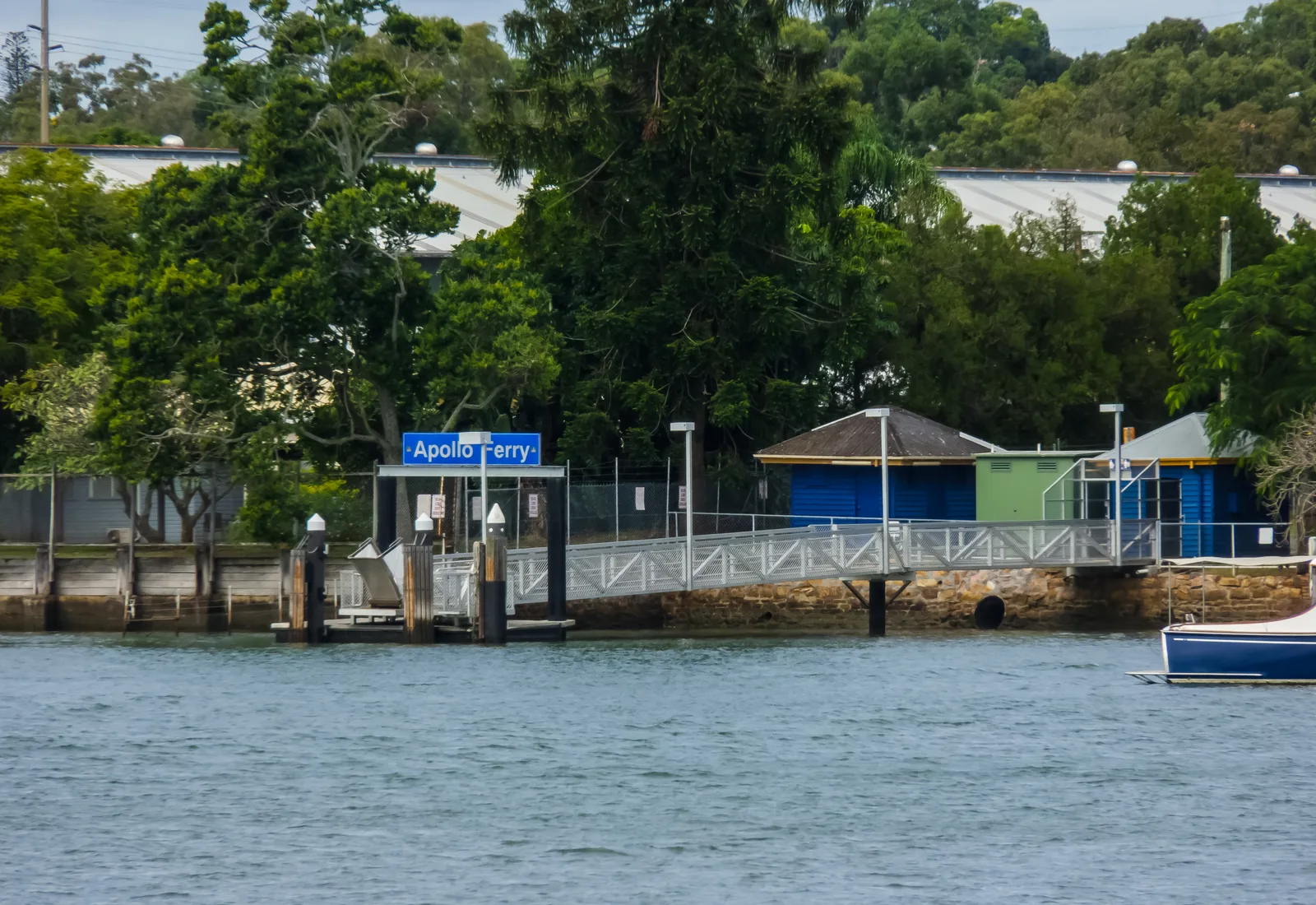 The Apollo Road CityCat ferry terminal at Balmoral, the affluent riverside inner-eastern Brisbane suburb