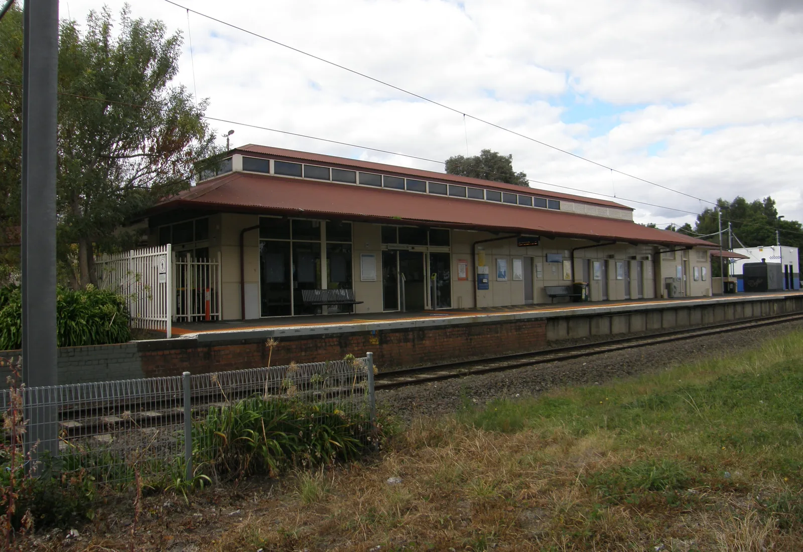 Berwick railway station on the Pakenham line, serving the large south-east family suburb of Berwick