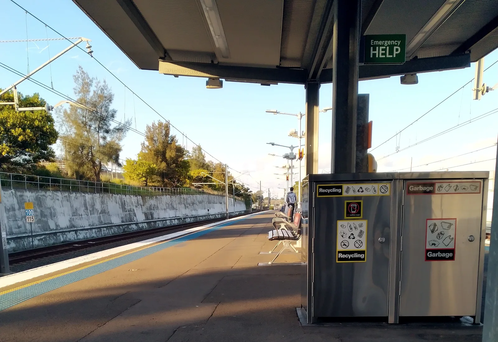 Beverly Hills railway station on the East Hills line, anchor of the King Georges Road food strip