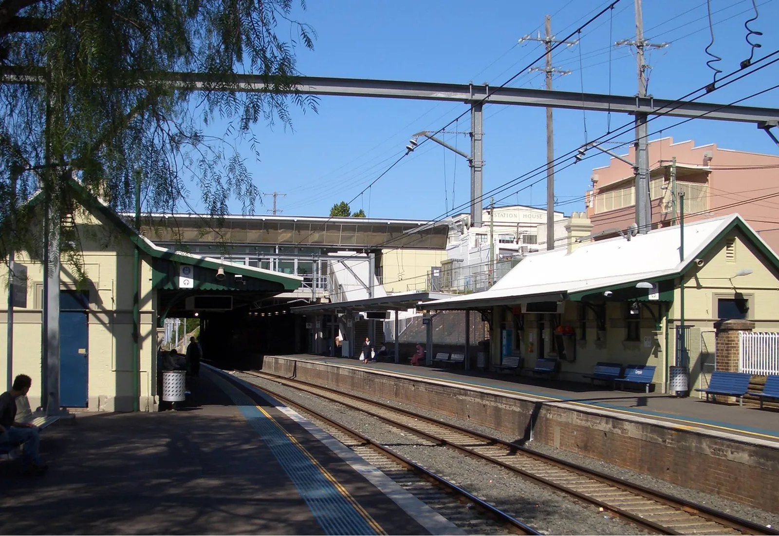 Campsie railway station on Beamish Street, gateway to the Campsie multicultural food strip
