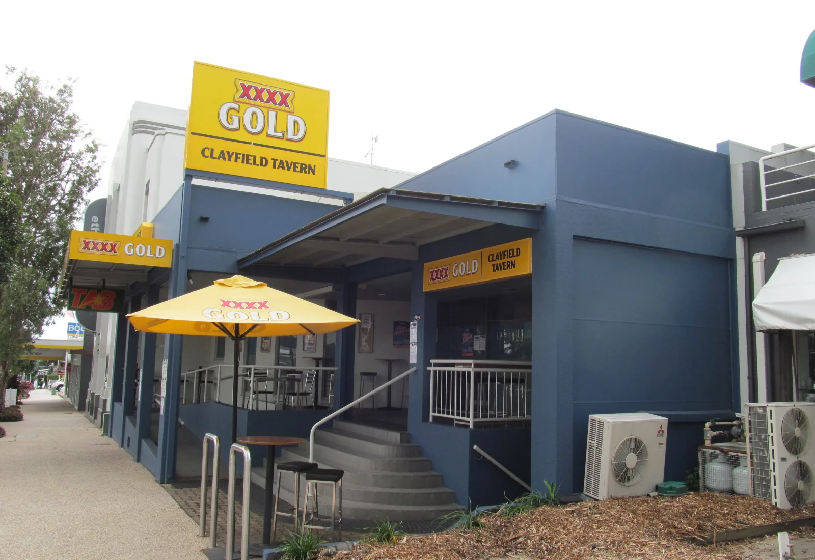 A local tavern on the village strip at Clayfield, the professional inner-north Brisbane suburb