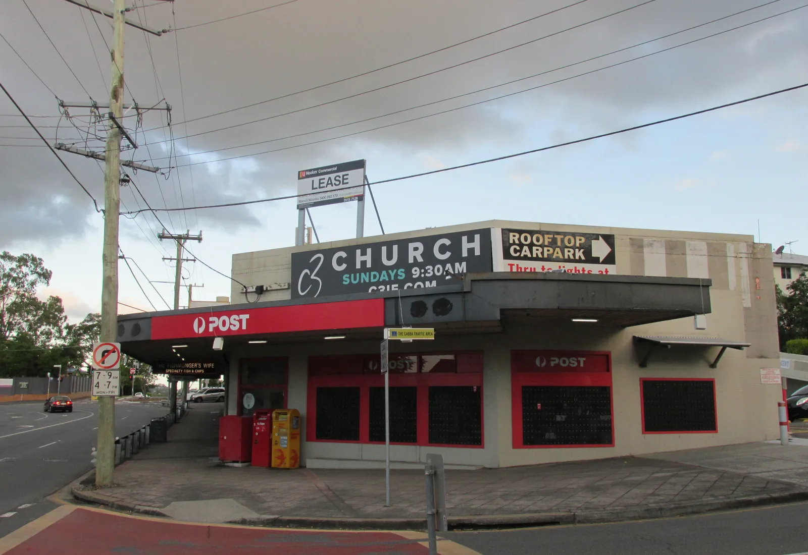 The local shops on Lytton Road at East Brisbane, the gentrifying inner-city suburb beside the Gabba