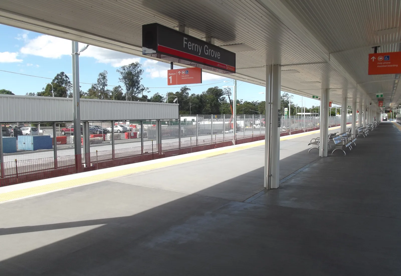 Ferny Grove railway station, the terminus of the Ferny Grove line, north-west Brisbane