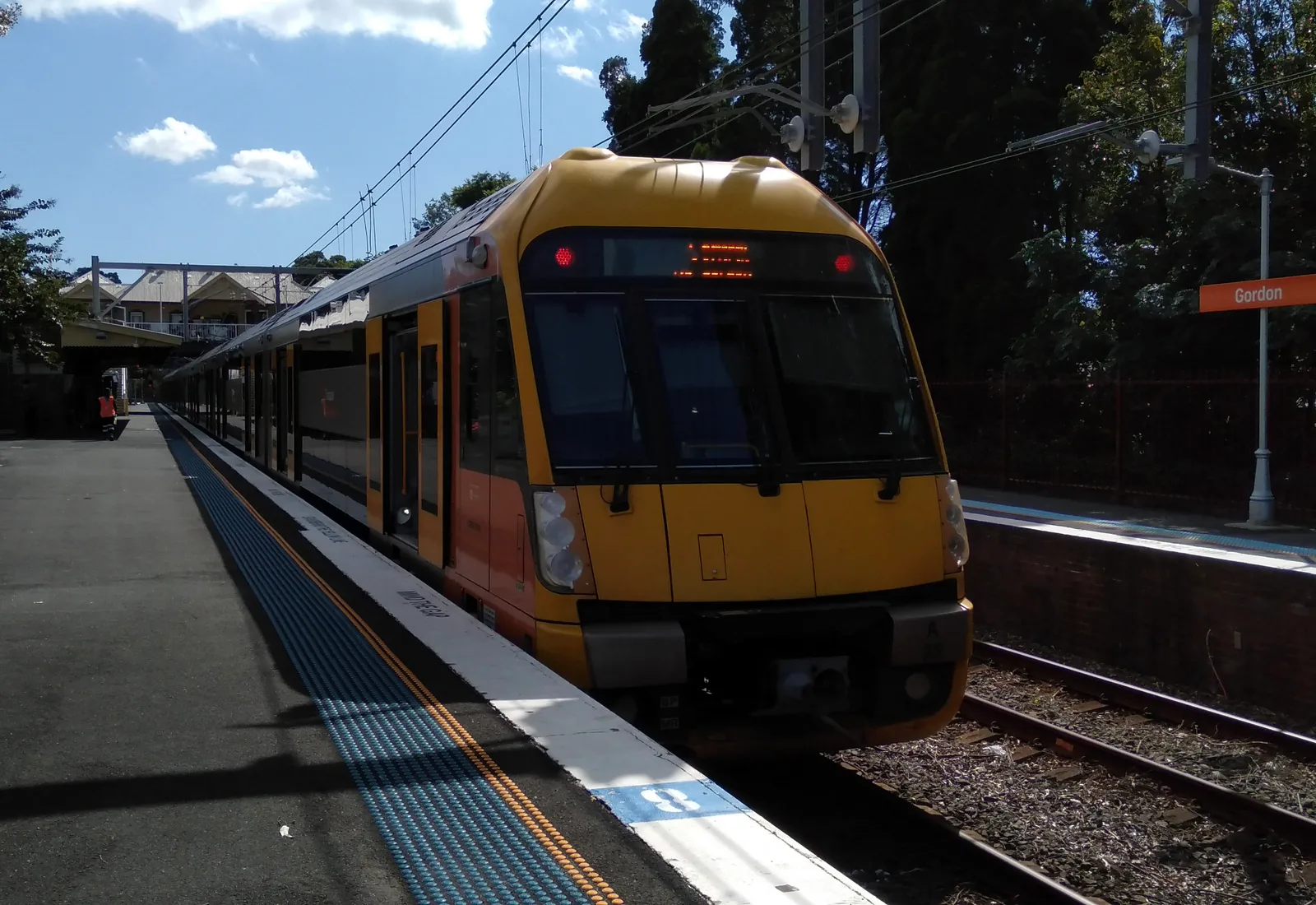 Gordon railway station, the upper north shore's main T1 North Shore interchange and anchor of the Gordon town centre