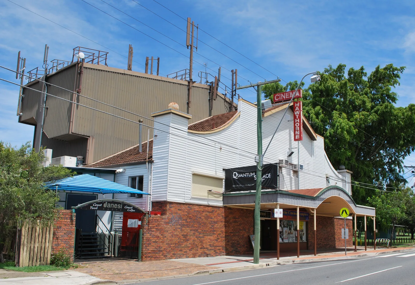 The heritage Hawthorne Cinema, a landmark of the affluent riverside inner-eastern Brisbane suburb of Hawthorne