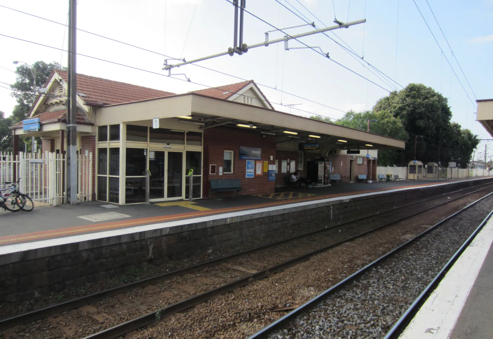 Newport railway station on the Williamstown and Werribee lines in Melbourne's inner west