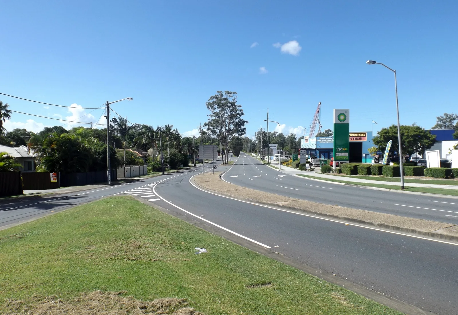 Wynnum Road, the main arterial through Tingalpa in Brisbane's east