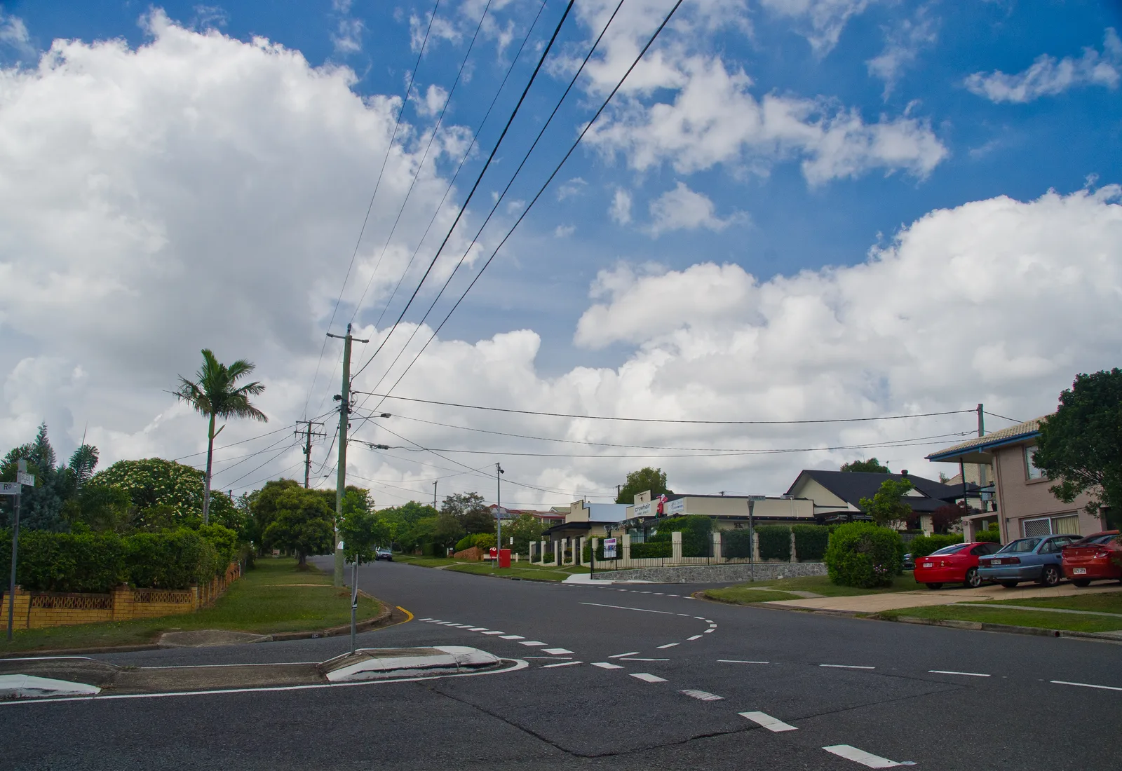 A leafy residential streetscape at Wavell Heights, the affluent family suburb in Brisbane's north
