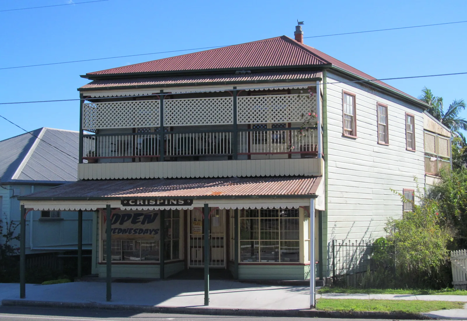 A local store on a Wooloowin street, the small gentrifying inner-north Brisbane suburb on the Shorncliffe line