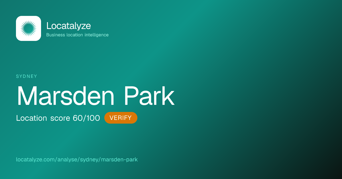 Marsden Park Sydney: 2026 Operator Guide | Locatalyze